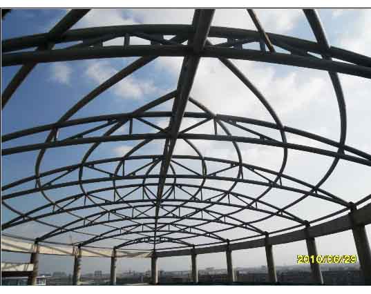武汉中煤朔州宾馆管桁架工程